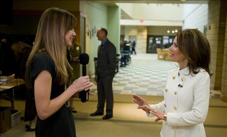 Anna Sekulow speaking with Michele Bachmann at the Minnesota Faith & Freedom Coalition Annual Pastors’ Briefing & Strategy Event.