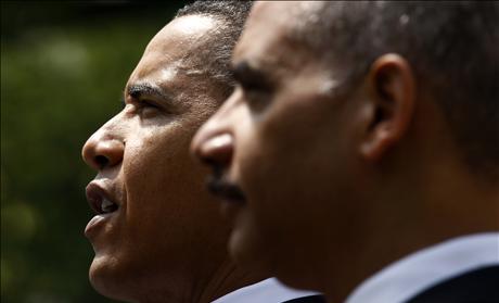 U.S. President Barack Obama speaks during ceremony honoring 2010 National Association of Police Organizations TOP COPS award winners at White House in Washington