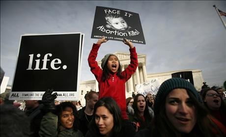 prolife girl at Supreme Court