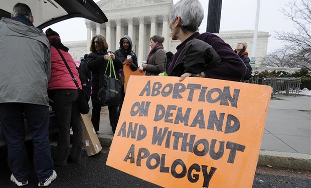 Abortion Advocates Show Their True Colors RTR2WQE4