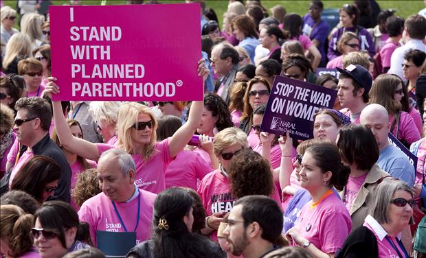 Members of Planned Parenthood, NARAL Pro-Choice America hold "Stand Up for Women's Health" rally in Washington