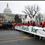 Demonstrators hold a banner during the "March for Life" as they pass the U.S. Capitol in Washington 