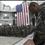 U.S. soldiers pray during a ceremony marking the 7th anniversary of the September 11 attacks in the United States, at the Al Faw palace in a U.S. military camp in Baghdad