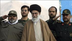 Iran's Supreme Leader Ayatollah Ali Khamenei, Armed Forces Chief of Staff Hassan Firouzabadi and Head of Revolutionary Guards forces, General Mohammad Ali Jaafari attend ceremony to mark Basij day in southern Tehran
